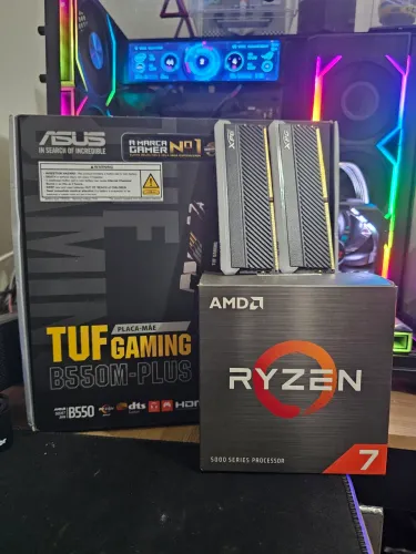 Kit Upgrade Ryzen 7 5800x B550m Asus Tuf 2x8gb 3600mhz XPG RGB