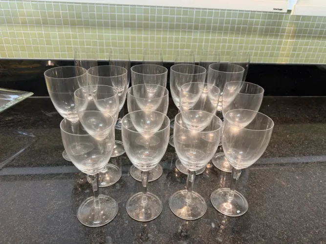 Conjunto de taças de cristal novas