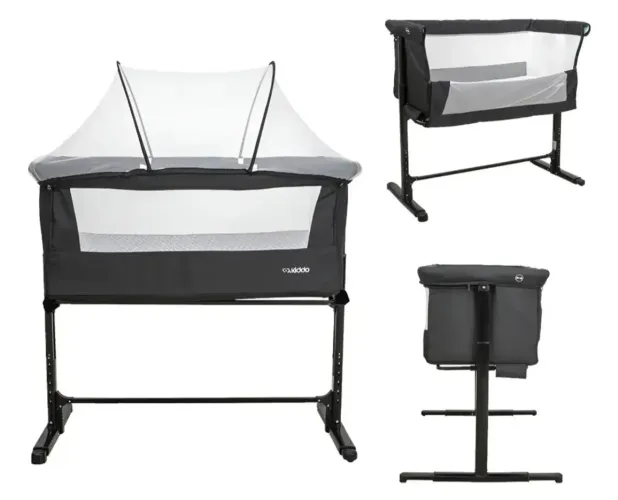 Berço Portátil Kiddo My Side | Ajuste de Altura | Lado a Lado Cama | Suporta 9kg