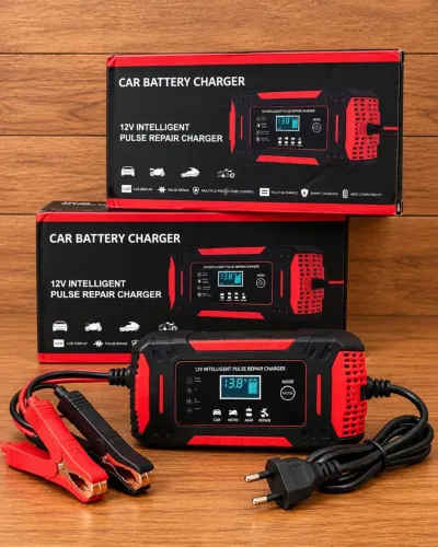 Carregador de bateria automotiva inteligente bateria de carro e bateria de moto