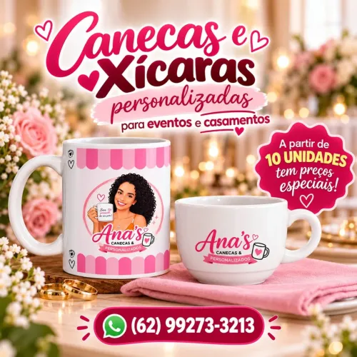 Canecas e xícaras personalizadas para eventos