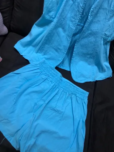 Conjunto colete e short saia 