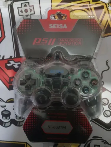 Joystick Seisa SJ 803 TM com cabo USB compatível com PS2 novo lacrado faço Olx pay