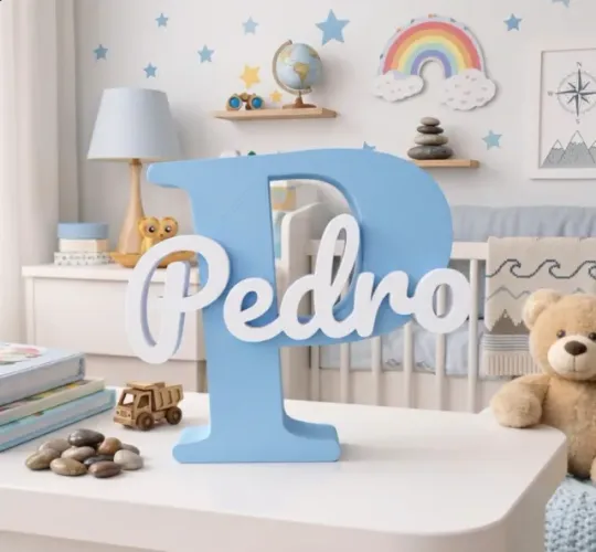 Letrero Personalizado 3D | Quarto Infantil e Decoração