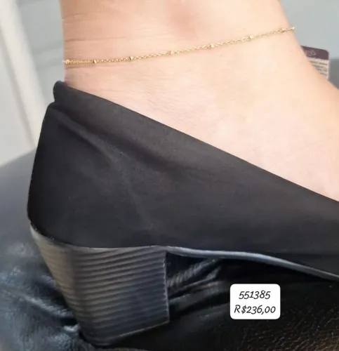 ROMMANEL Tornozeleira banhada a ouro 18k