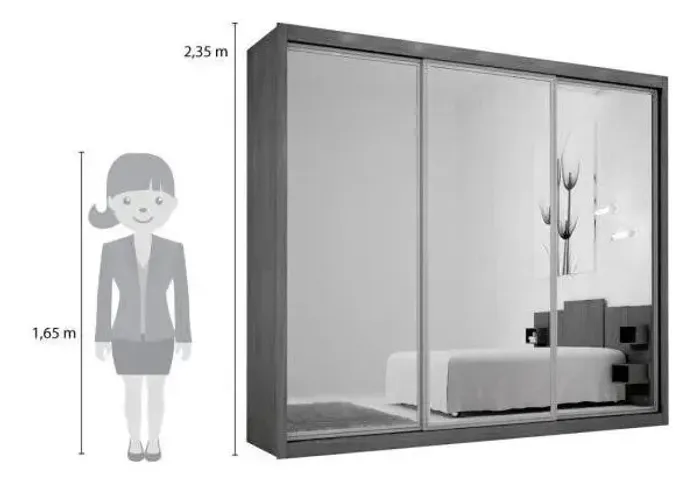 Guarda Roupa Ravena Top Rufato MDF