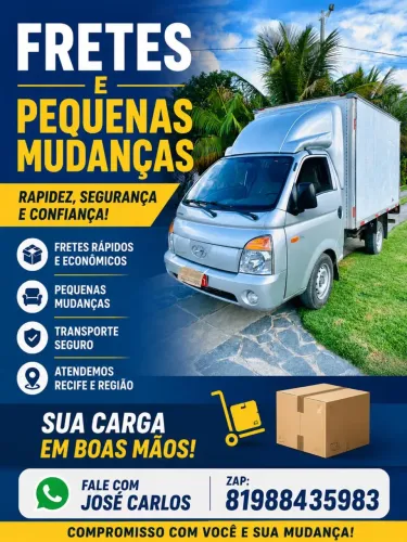 Fretes e pequenas mudanças 