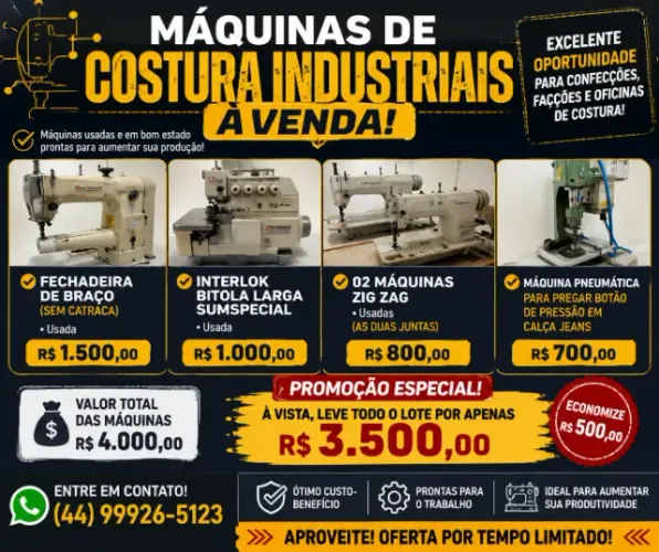 Máquinas de Costura Industriais