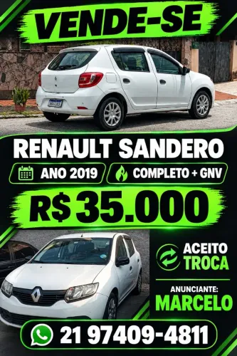 Renault Sandero Authentique Flex 1.0 12V 5P 2019