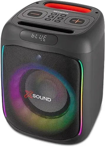 MONDIAL Caixa de Som Party Box, Luzes Multicores, Bluetooth, 350W RMS, TWS - PBX-350
