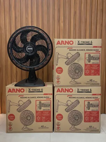 VENTILADOR ARNO 40 cm de mesa e parede ?