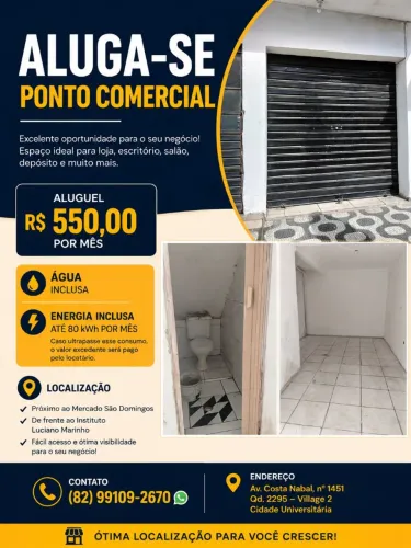 Ponto comercial/ garagem