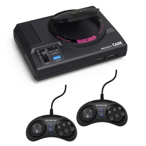 Vídeo Game Mini Mega Drive Retroflag c/ 2 Controles e Sistema Blast16