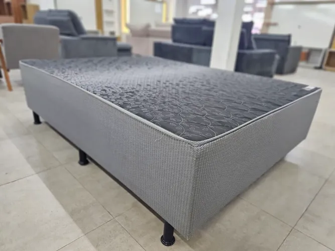 Cama Box com espuma Conjugada última peça do Mostruário na Promoção.