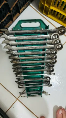 Jogo De Chave Combinada Catraca De 8-24mm Sata -