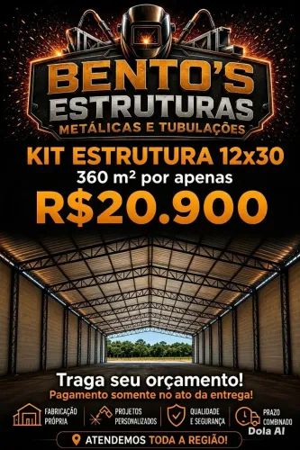 Kit estrutura metálica