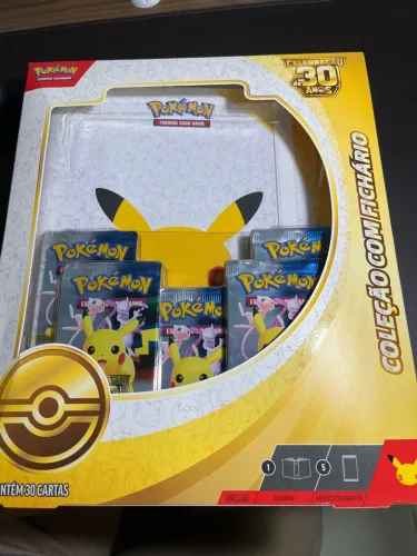 Pokémon Coleção com Fichário 30 anos