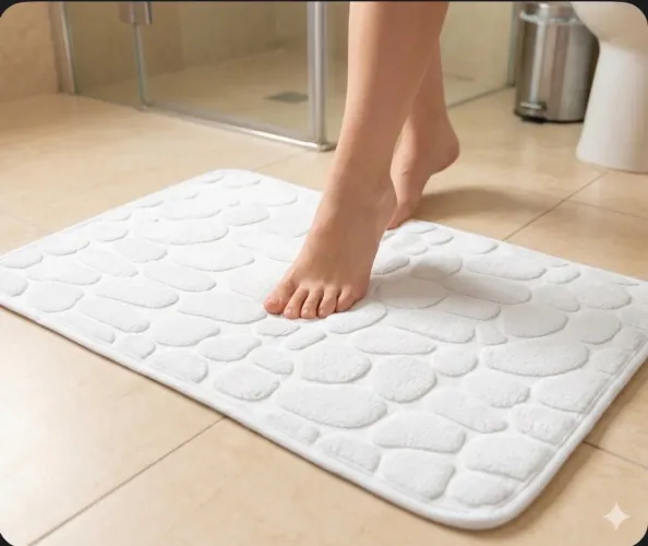 ?Tapete para Banheiro Antiderrapante Conforto Luxor  efeito yoga (novo) 
