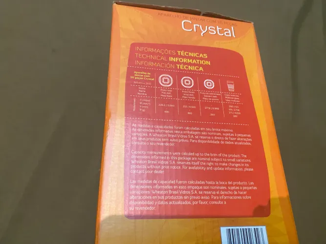 Jogo de Jantar Crystal (Na Caixa)