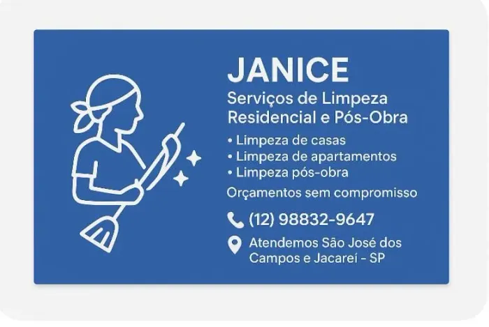 Auxiliar de limpeza 