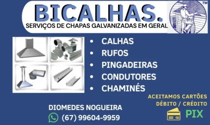 Serviços de calhas rufos pingadeiras