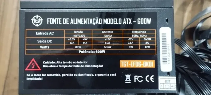 Kit i5-2400 16gb DDR3 600W