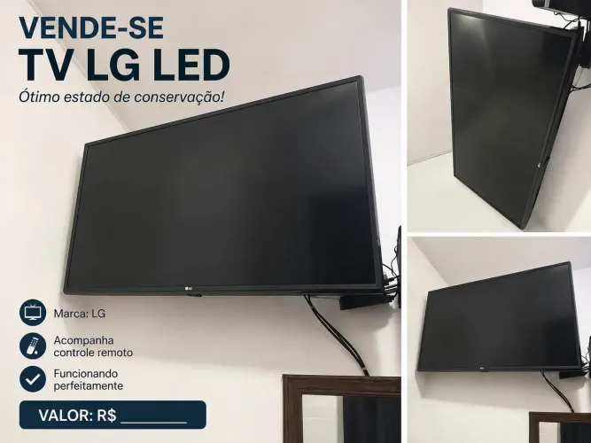 Vende-se TV LG LED