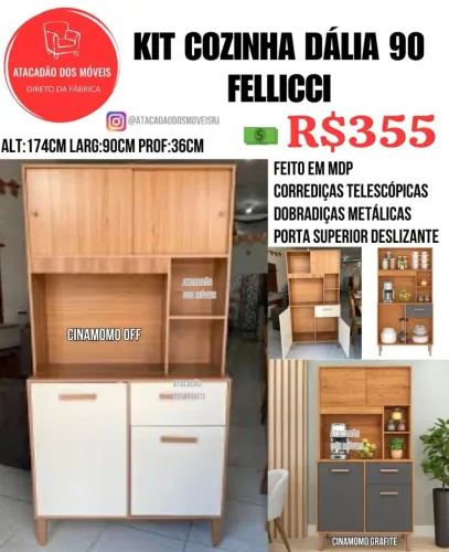 Kit Cozinha Dália 90