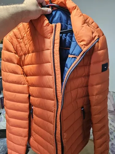 Jaqueta Tommy Hilfiger Packable laranja M - nunca usada