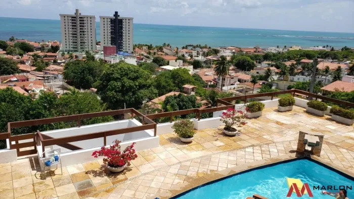 Apartamento Vigilante do Atlantico, 3 suítes, visão para o mar, churrasqueira, 150m².