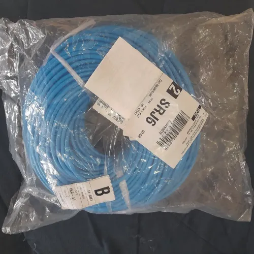 Cabo De Rede 100metros Lan Internet Crimpado RJ45 ( NOVO LACRADO) 