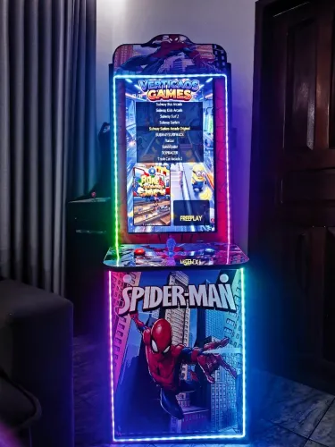 Fliperama Vertical Tema Homem aranha