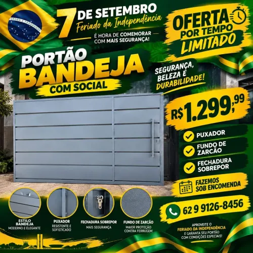 Portão Bandeja R$1.299