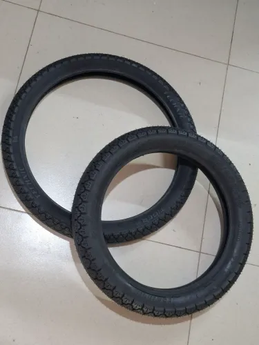 Pneu Technic 80/100-14 60/100-17 Tiger C/câmara biz pop 100 a 110i 