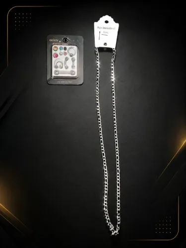 Cordão aço inoxidável fino + pinceg