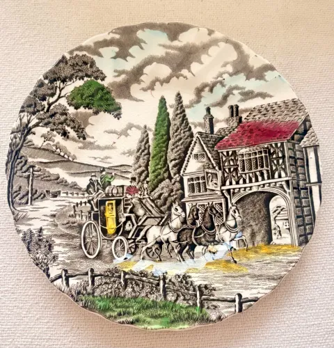 Prato em Porcelana/Faiança Inglesa
