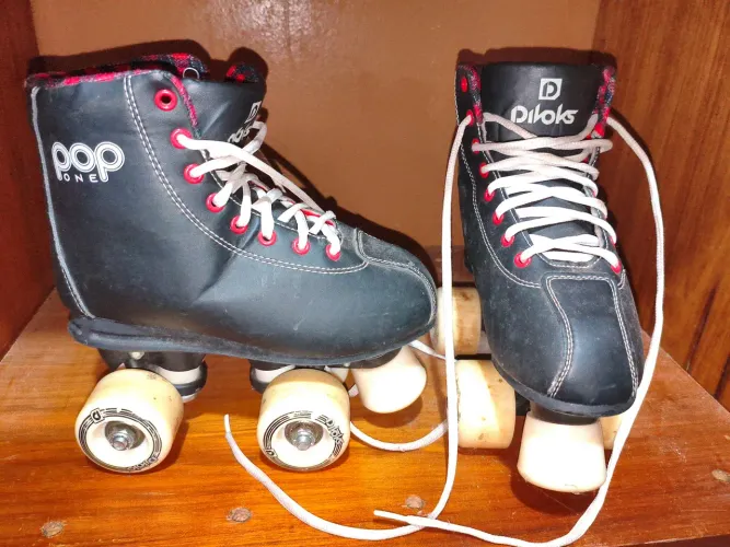 Patins infantil 31/32 preto 