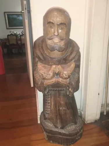 Estátua São Francisco de Assis - Assinada por XAVIER