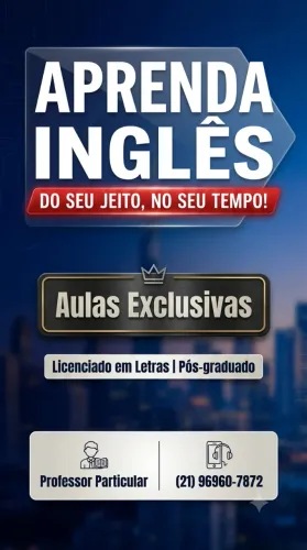 Professor particular de inglês 