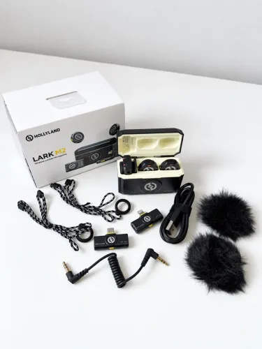 Hollyland LARK M2 Combo - Microfone Lapela Sem Fio - Usado, com caixa