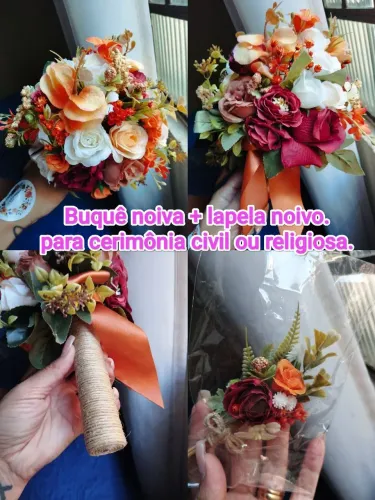 Buquê mais lapela noivo