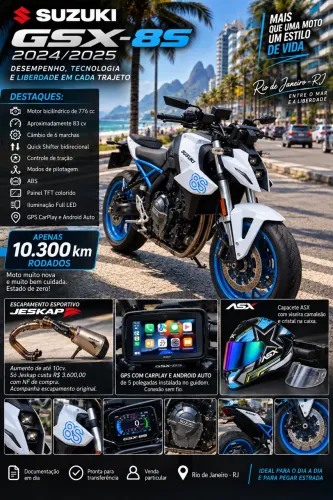 SUZUKI GSX-8S 2024/2025  À VENDA