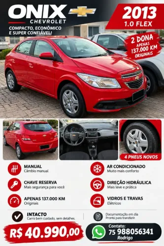 Chevrolet Onix Hatch LT 1.0 8V Flex Power Mec. 4P 2013