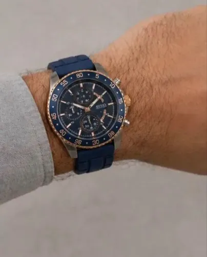 Relógio Guess Azul e Dourado
