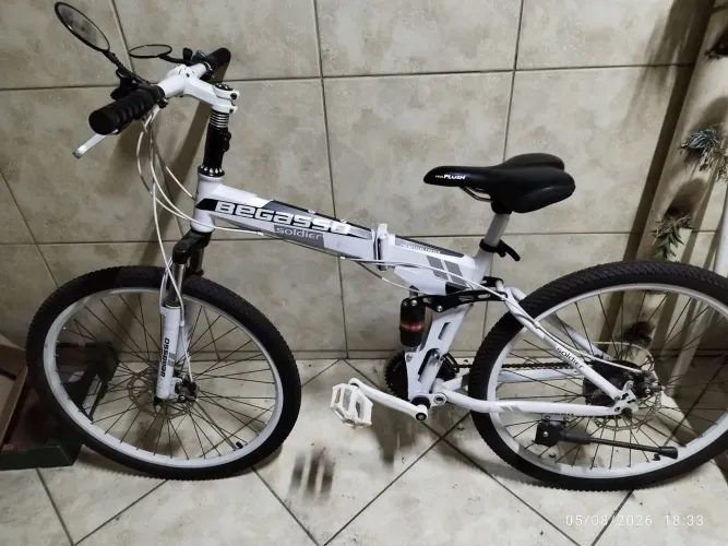 Bicicleta begasso soldie dobrável aro 26