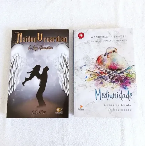 Kit 2 Livros Espiritualidade e Ficção Cristã - Mediunidade e Anjo Guardião - Novos