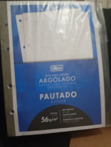 refil para caderno argolado 