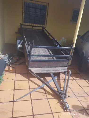 Carretinha documentada com placa - 3m x 1m