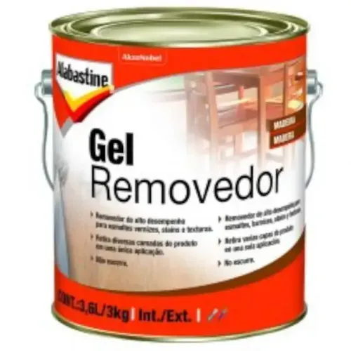 Gel Removedor Alabastine 3kg Remoção Esmalte Verniz Textura