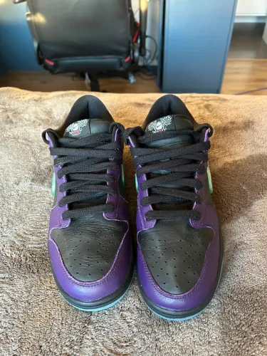 Nike SB Dunk Low Court Purple Black Green - Original - Excelente Estado - Tamanho 40